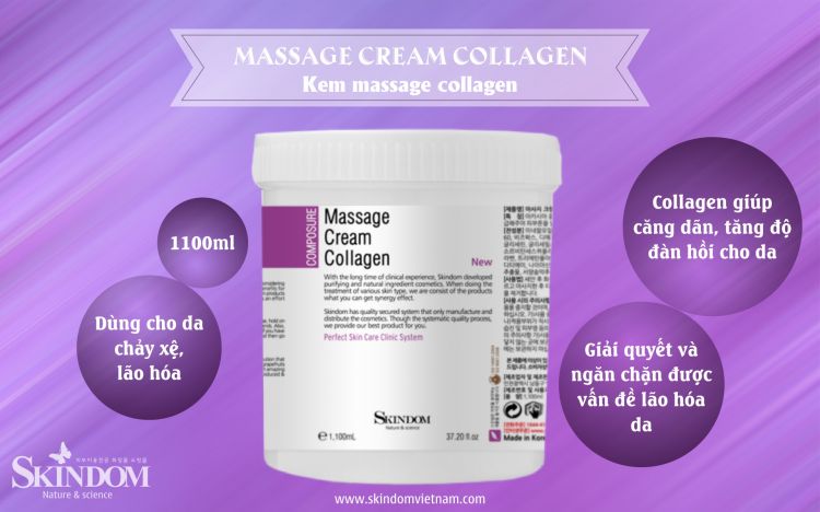 Massage Cream Collagen - Skindom