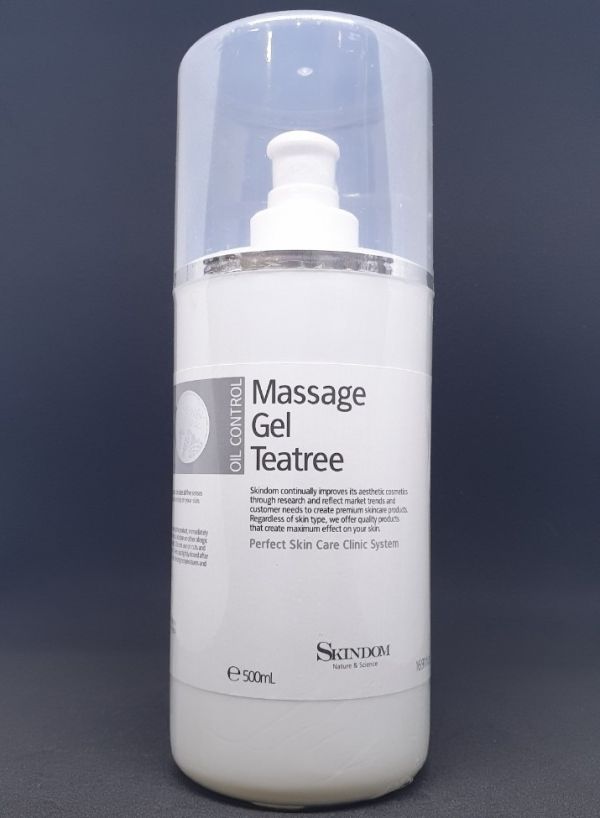 Massage Gel Teatree Skindom 500ml - Kem massage dạng gel chiết xuất từ cây trà